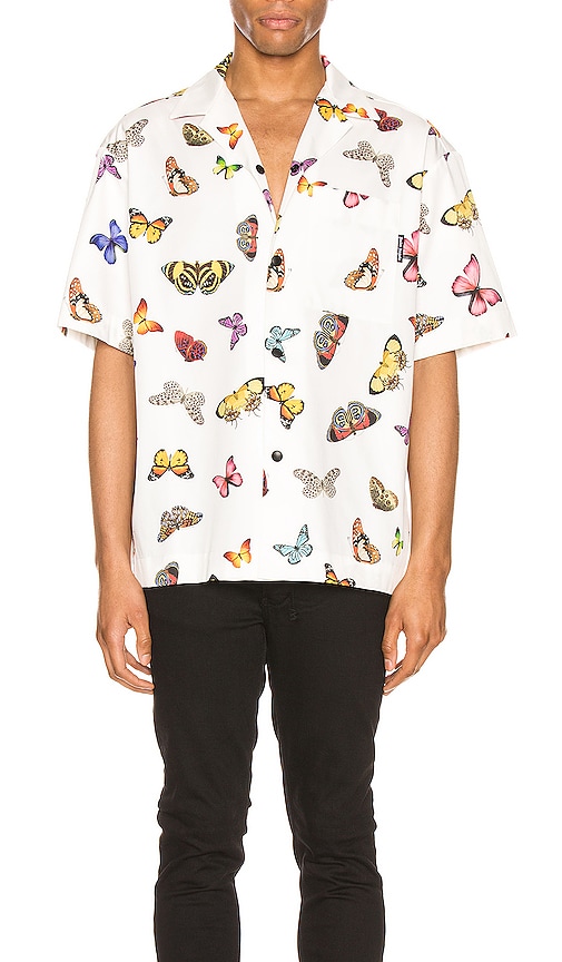 palm angels shirt butterfly