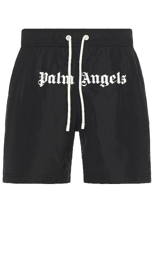 Palm Angels Classic Logo Swimshorts in Black