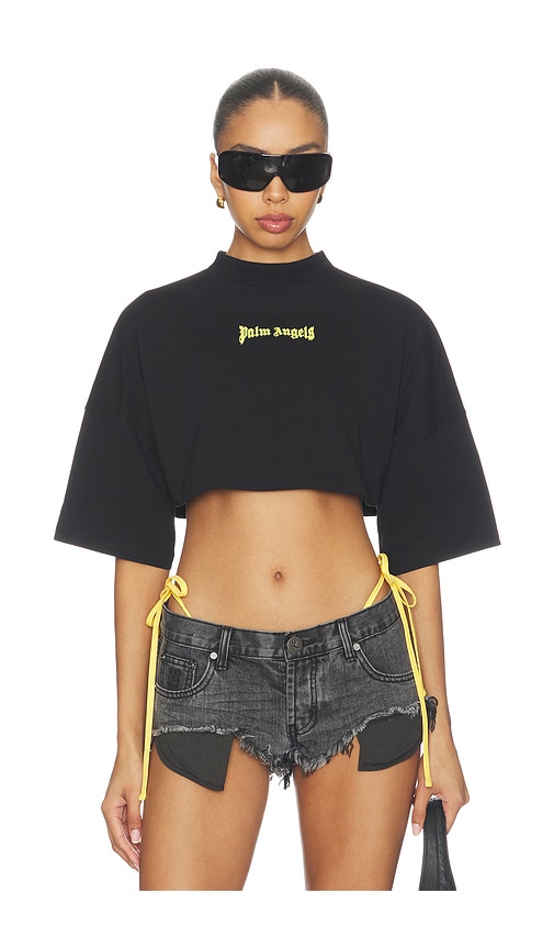 Palm Angels Outline Logo Mini Tee - Women's Clothing