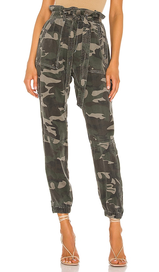 Shanti Paperbag Waist Pants - Camo