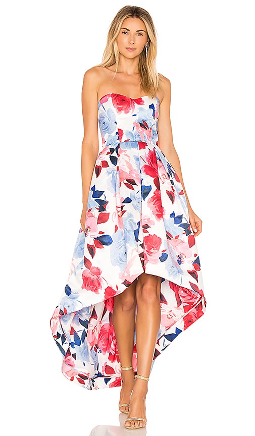 parker black floral dress