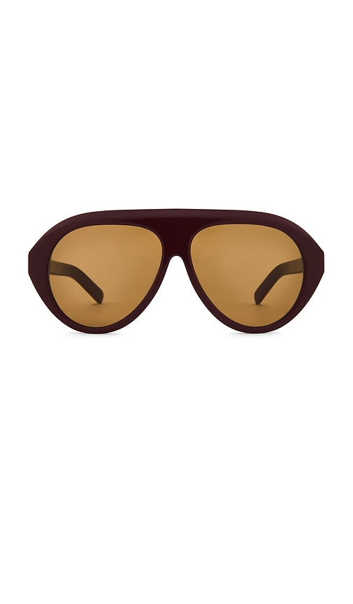 The Icon Sunglasses in Burgundy.