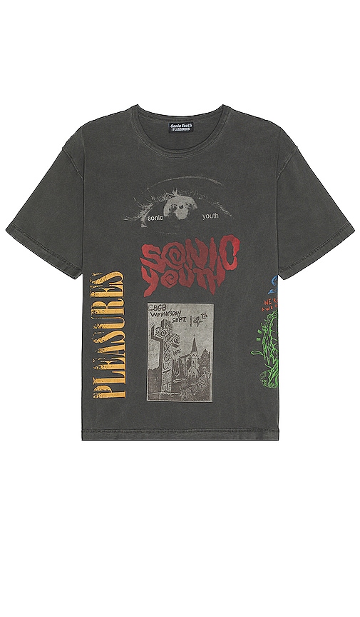 Pleasures X Sonic Youth Test Print T-shirt in Grey | REVOLVE
