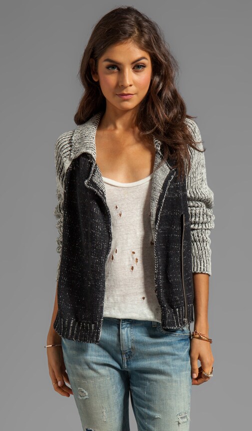 Plaited Moto Cardigan