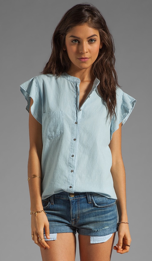 x the man repeller Pixie Ruffle Blouse