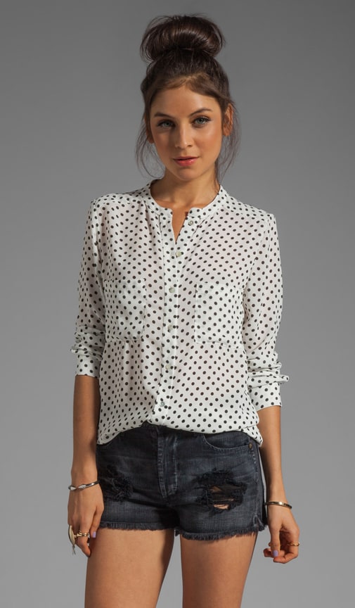 Patterson J. Kincaid Laurel Palo Alto Dot Blouse