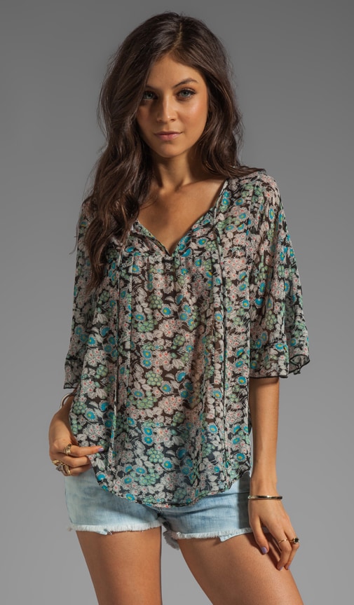 Patterson J. Kincaid Raja Ruffle Blouse