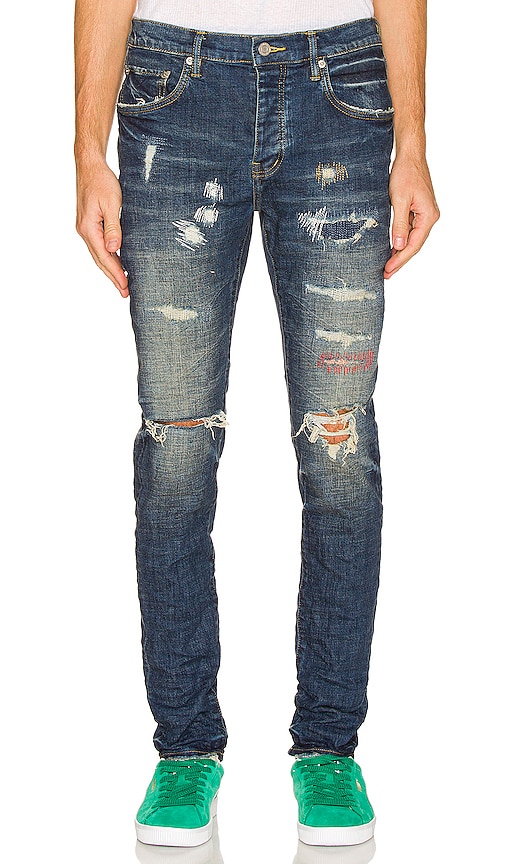 Purple Brand P001 Indigo Oil Repair Jeans – Duval.Kickz