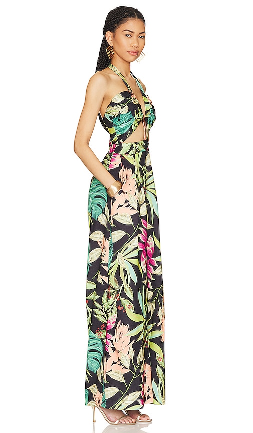 PATBO TROPICALIA CUTOUT JUMPSUIT