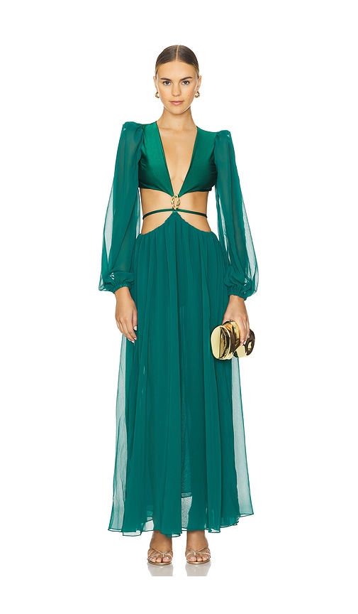 Shop Patbo Piscina Cutout Maxi Dress In Galapagos