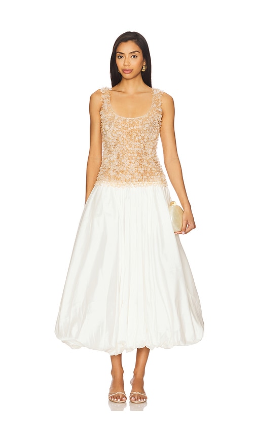 Midi Dress in White. - size 0 (also in 2, 4, 6, 8) - PatBO - Modalova
