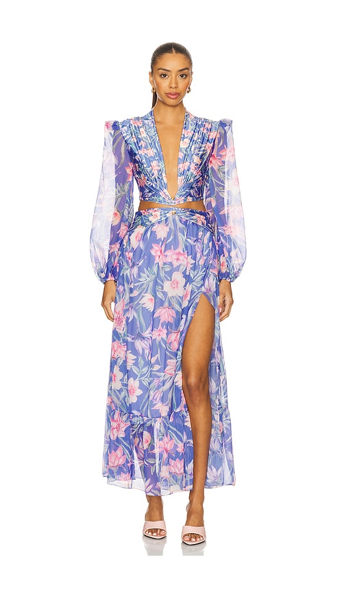 Amaryllis Long Sleeve Beach Dress in . - size L (also in M, S, XS) - PatBO - Modalova