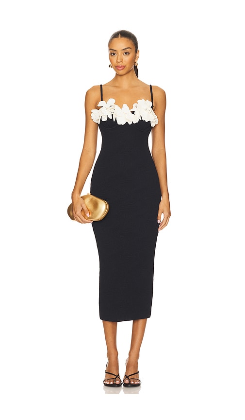 Breeze Jacquard Colorblock Midi Dress in . - size L (also in M, S, XL, XS) - PatBO - Modalova