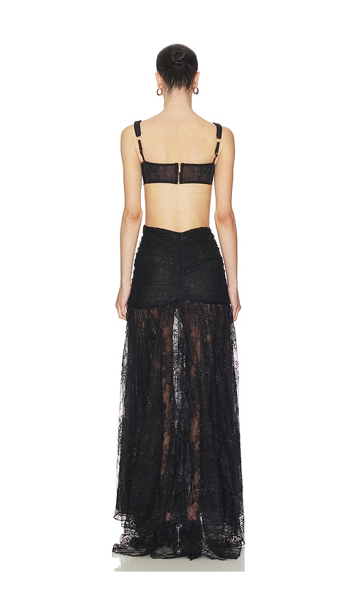  Patbo Kleid Mit Spitzenausschnitt Laila In Black. Größe 2. Also In 4. 