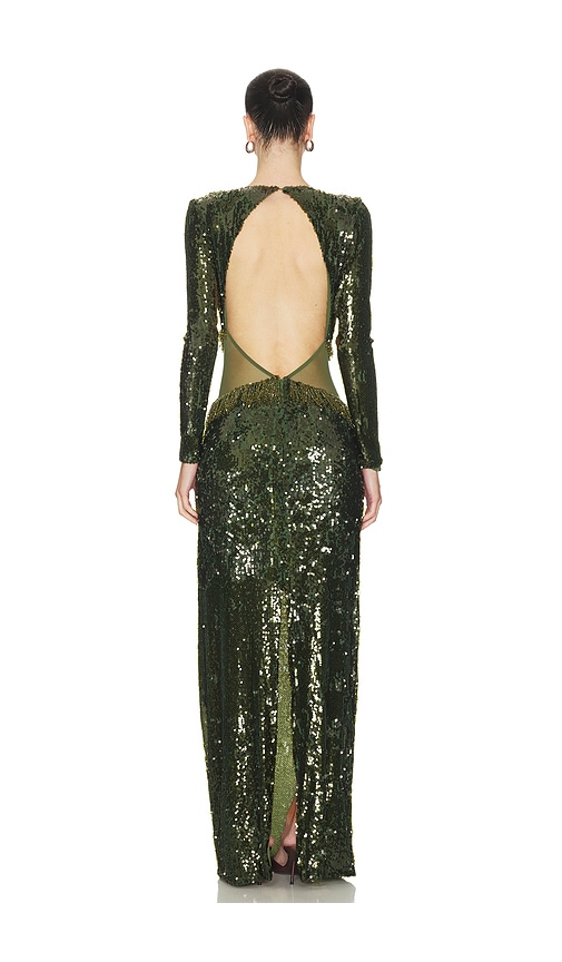  Patbo Langes Paillettenkleid Bossa In Green. Größe 0. Also In 2, 4. 