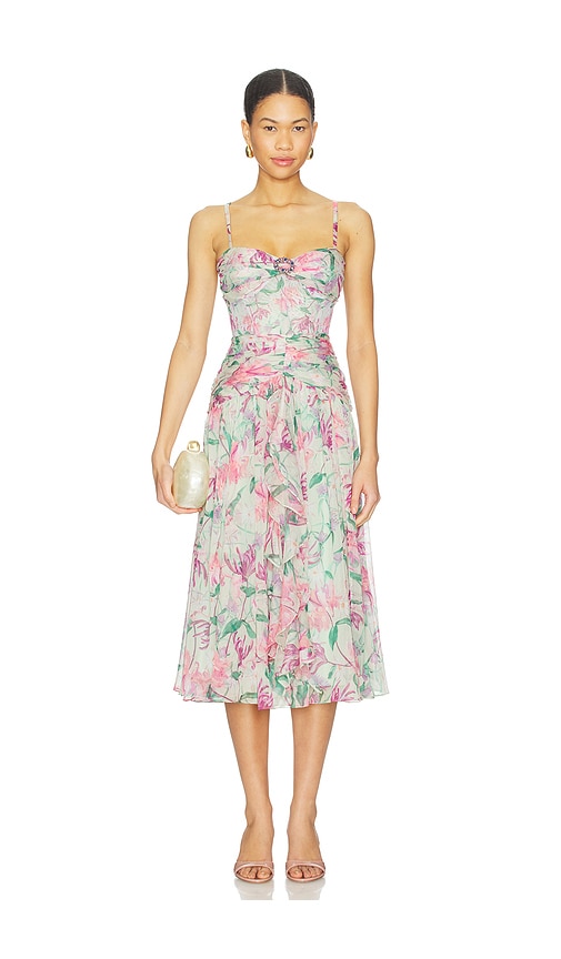 PatBO Honey Flower Midi Dress