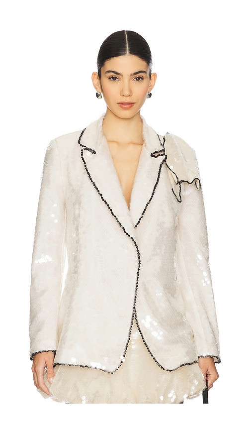 Sequin Blazer in Ivory. - size 6 (also in 2)
