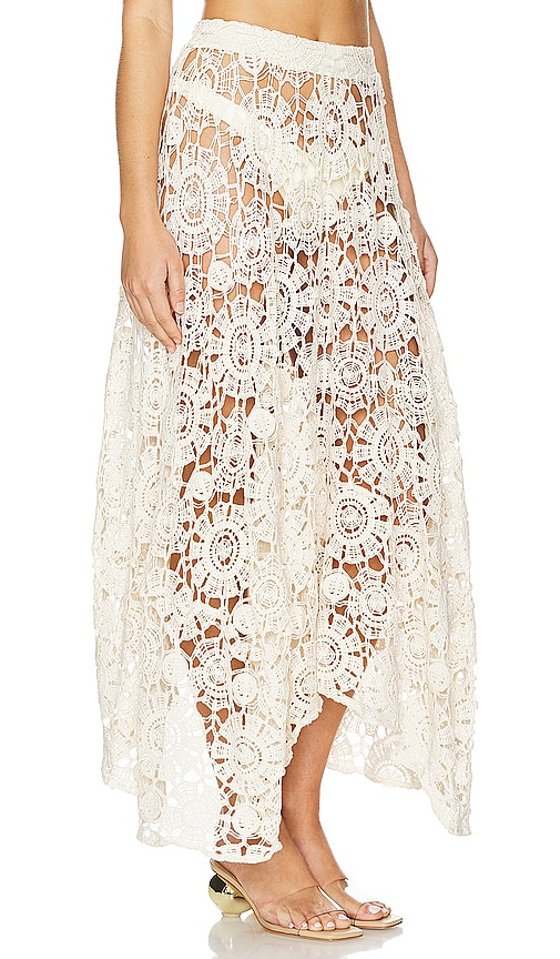 Shop Patbo Beach Skirt In Ivory