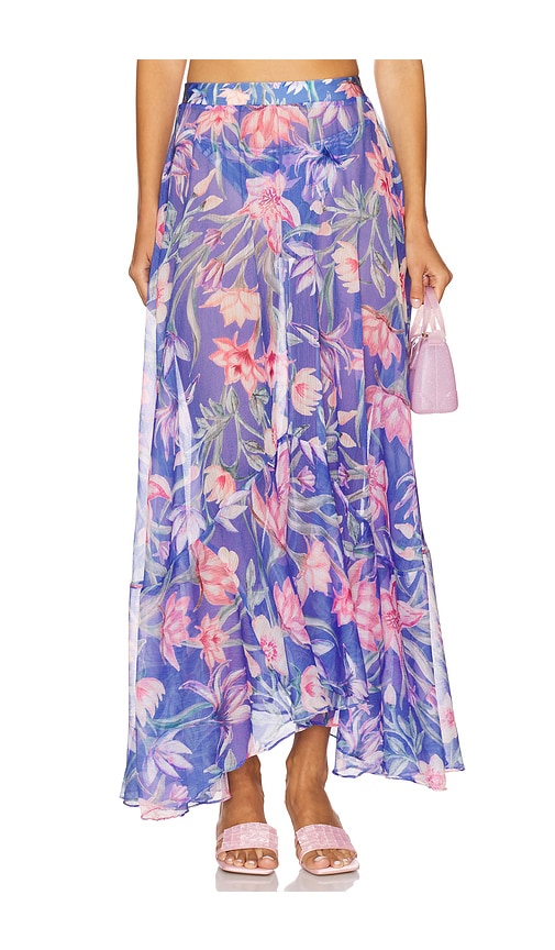 Amaryllis Maxi Skirt in Royal. - size XL (also in L, M, S, XS)