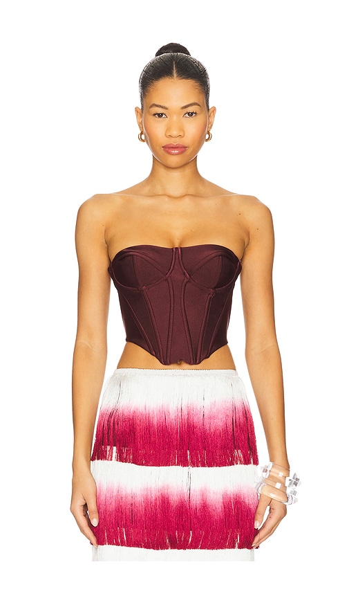 Corset Top in Red. - size 0 (also in 10, 2, 4, 6) - PatBO - Modalova