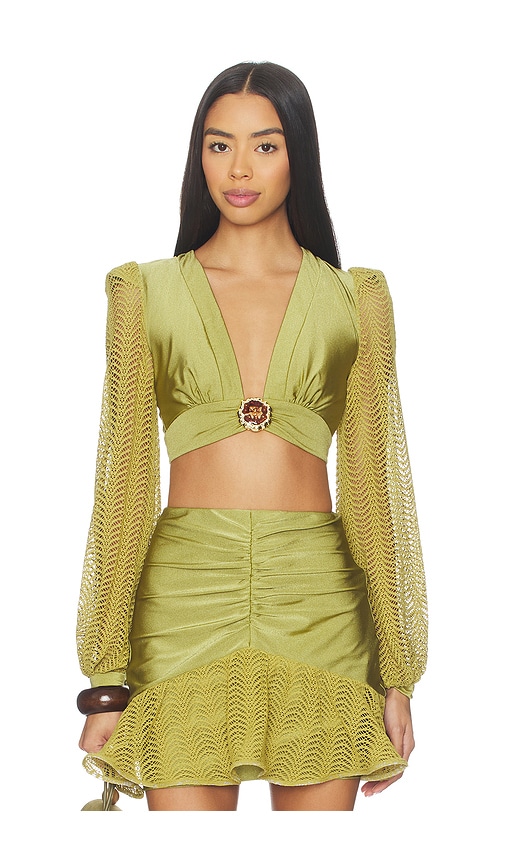 Patbo Wave Top In Green