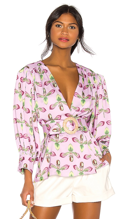 Belted Wrap Top