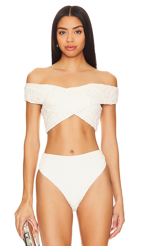 Shop Patbo Off The Shoulder Top In White