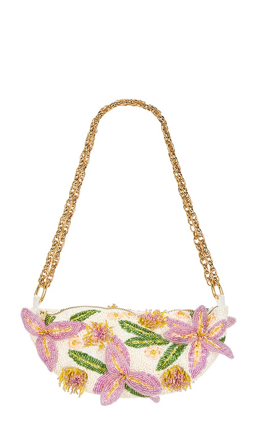 Patbo Bruma Embroidered Flower Bag In Pink