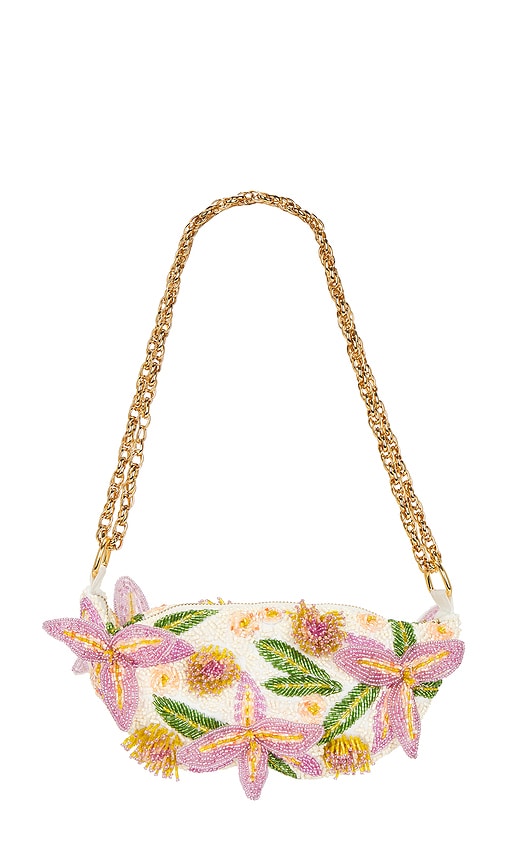Patbo Bruma Embroidered Flower Bag In Pink