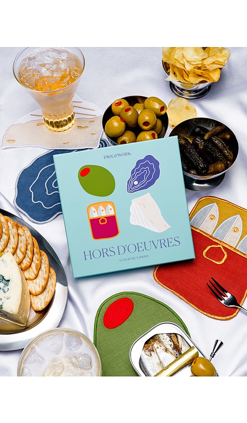  Piecework Hors D'oeuvres Napkins In Beauty: Na. 
