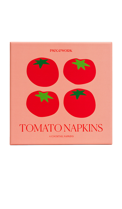  Piecework Tomato Napkins In Beauty: Na. 