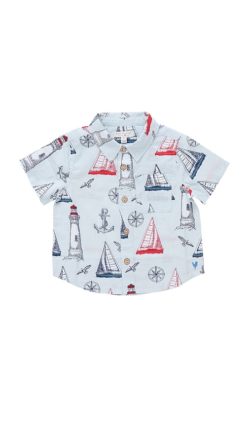 Boys Jack Shirt in Blue. - size 2 (also in 4) - Pink Chicken - Modalova