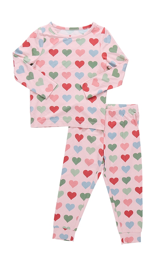 Pink Chicken Bamboo Pj Set In Pink