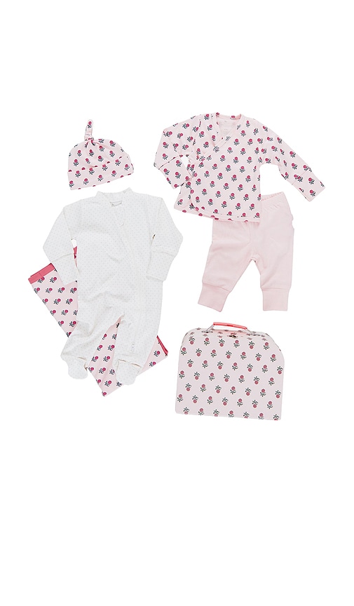 Pink Chicken Ÿ¦å›žå®¶å¥—装 €“ Light Pink Tiny Flower Block Print. Űºç � Nb (also €“ 0-3m, 3-6m). In Pink