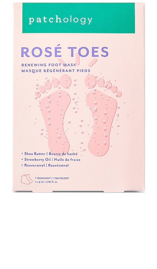  Patchology Masque Régénérant Protecteur Pour Les Pieds Rose Toes Rose Toes Renewing Protecting Foot Mask En Beauty: Na. 