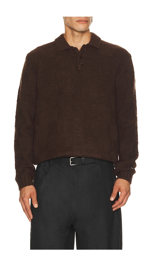 Percival Shugart Boxy Knit Jumper In Brown
