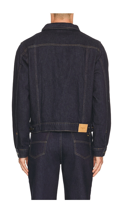  Percival Western Trucker Jacket In Blue. Size M. Also In L, Xl/1x. 