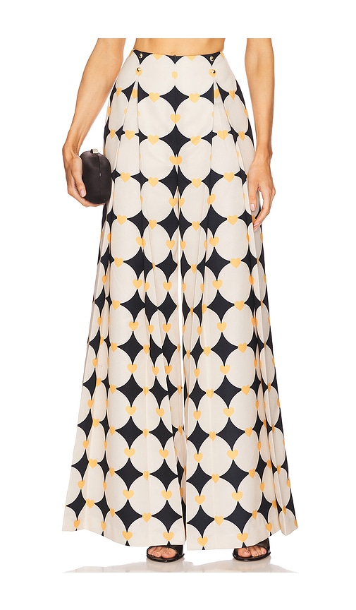 x REVOLVE Black Circle Pant in Cream. - size S (also in M)