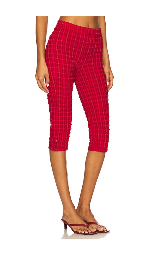 Peachy Den The Cindy Capris In Red