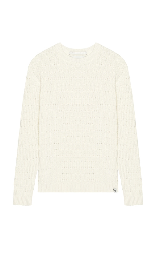 Cove Crew Neck Jumper in White. - size XL/1X (also in L, M, S)
