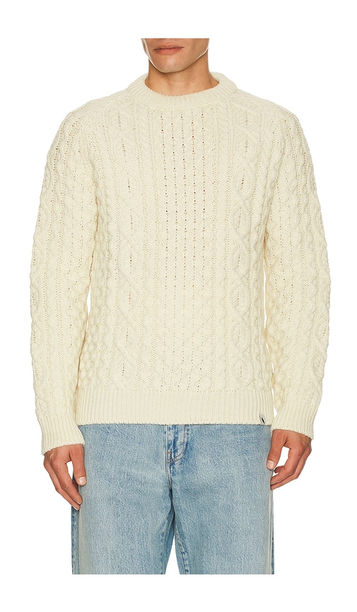 Peregrine Hudson Aran Sweater In Neutral