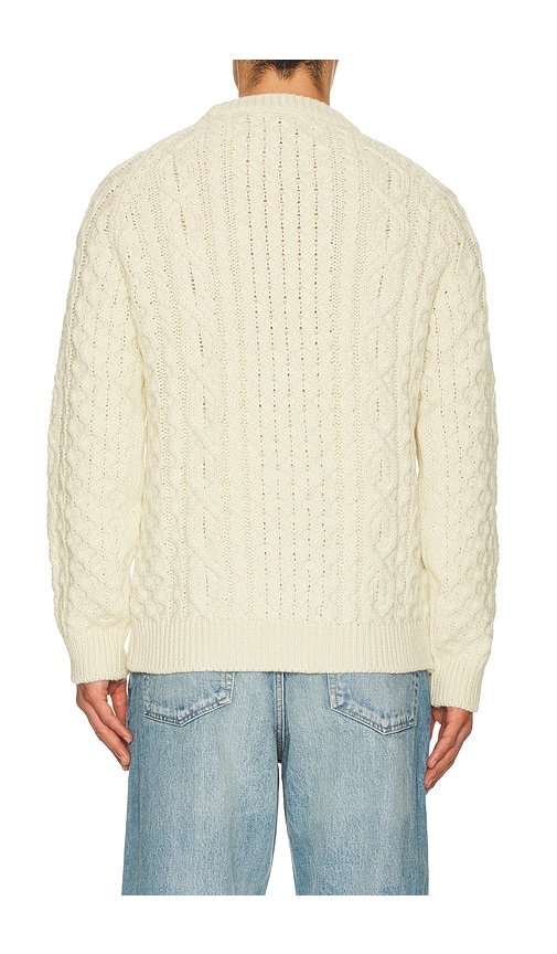 Peregrine Hudson Aran Sweater In Neutral