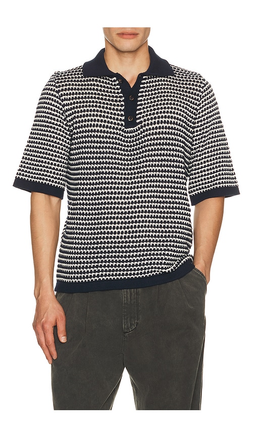 PEREGRINE Island Crochet Button Polo | Thumbnail 3