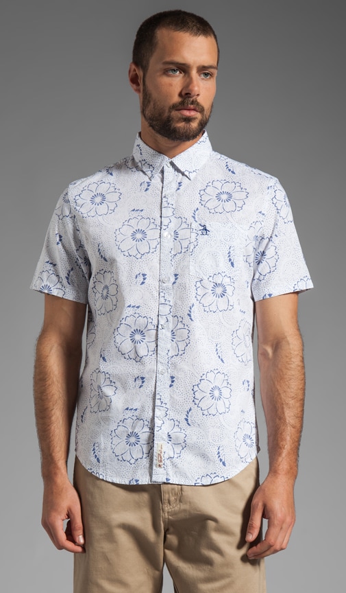 S/S Floral Woven Heritage Fit
