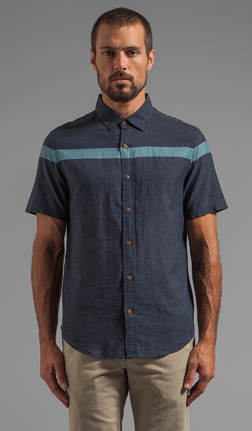 Engineered Stripe S/S Button Down