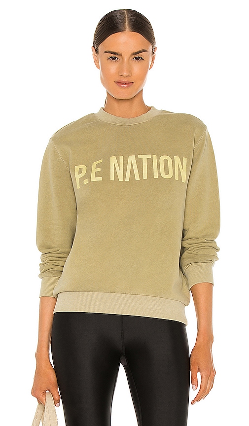 P.E NATION FORTIFY 运动衫 – 橄榄色 & 灰色,PENR-WK25