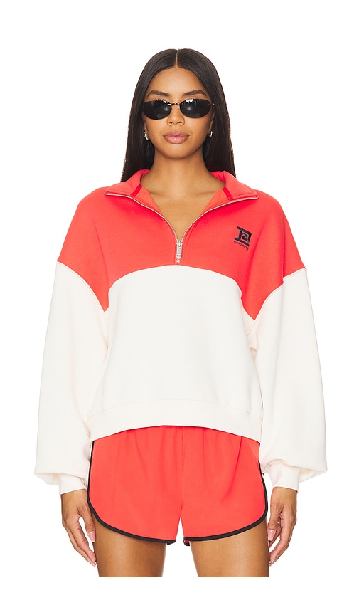 P.e Nation Centre Field Sweatshirt In 私语白