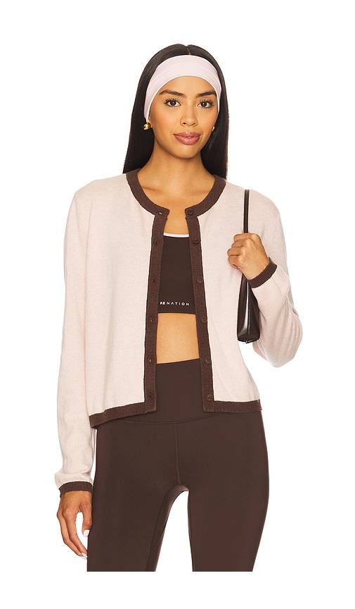 P.e Nation Rise Knit Cardigan In White