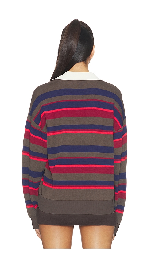  P.e Nation Jersey De Punto Con Cuello Retreat Stripe En Color Rojo Talla L  (también En M, S, Xl, Xs). 