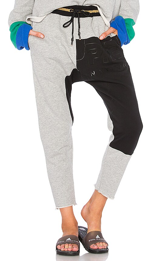 PE NATION Split Lane Track Pant Grey Marl 17PE3P036 - Free